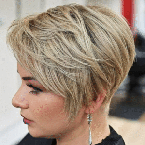 Stacked Pixie Bob Haircut: Short Hairstyle with Stacked Pixie